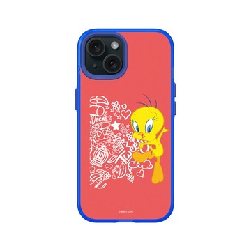 iPhone 15 Clear 激光藍 - 樂一通 Looney Tunes - 亂花系列-崔弟