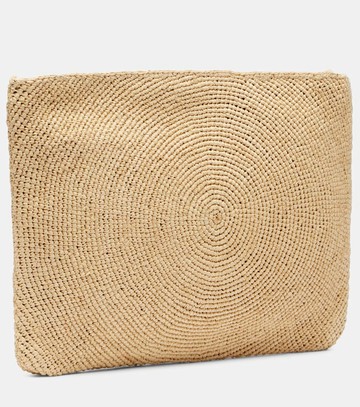 Stella McCartney Logo raffia pouch
