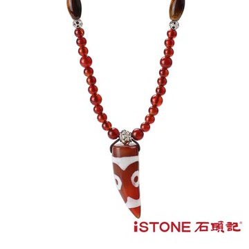 石頭記  天珠瑪瑙開運項鍊-設計師經典-永恆神話