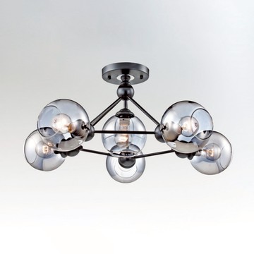 E27工業風半吸頂六燈 C16-13-63255