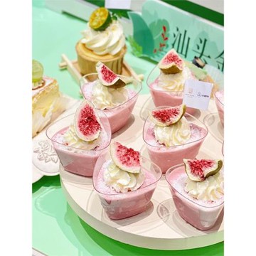 三角慕斯杯布丁杯果凍杯一次性杯子透明帶蓋迷你耐高溫加厚甜品杯