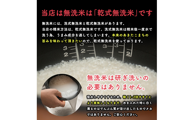 無洗米 令和5年産 あきたこまち 5kg×4袋（合計:20kg）秋田県 男鹿市 