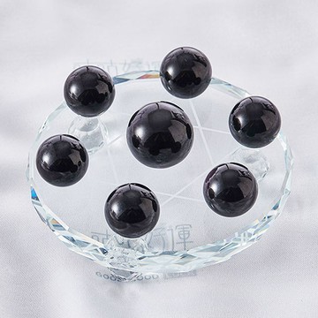 【咕咕好運GoodGoodLuck】天然黑曜石七星陣10cm(含開光)