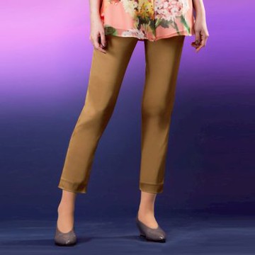 【LONDEE龍笛】光澤感彈性長褲