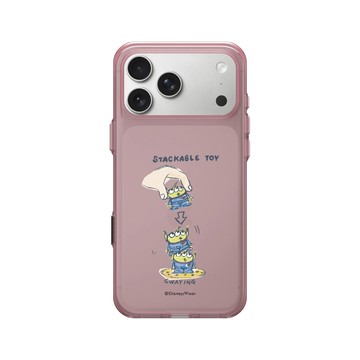 iPhone 17 Pro Max Clear (相機按鈕) 晶醺玫 - 迪士尼-玩具總動員 Toy Story - 三眼怪疊疊樂玩具