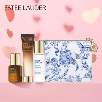💖生日快樂💖歲月只為你定格【Estee Lauder 雅詩蘭黛】水感透潤煥采組(小棕瓶7ml+原生露15ml+潔顏蜜15ml)