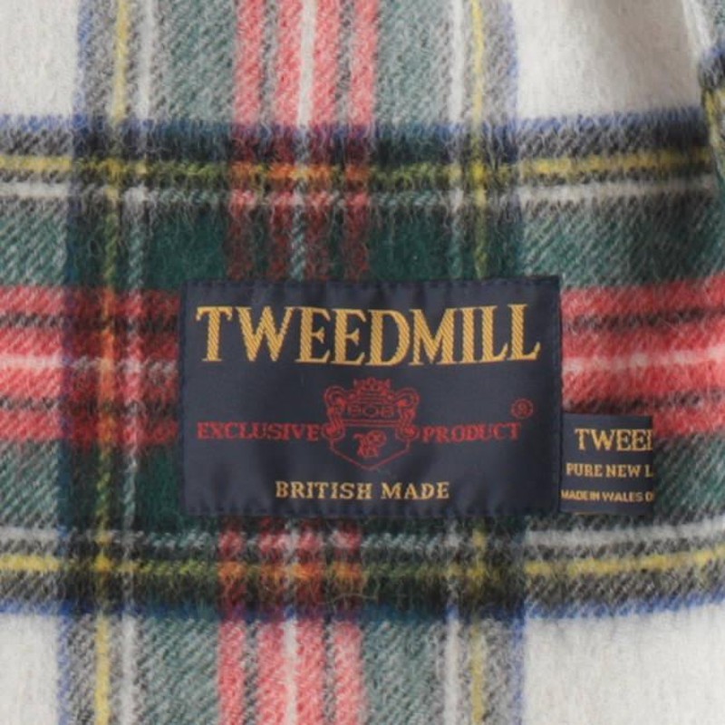 ツイードミル Tweedmill ラムウール マフラー 30×160cm スカーフ 薄手