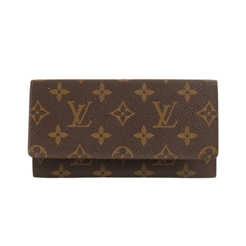 LOUIS VUITTON LV 路易威登 Monoporte 兩折 長夾 原花帆布 M61820 【二手名牌BRAND OFF】