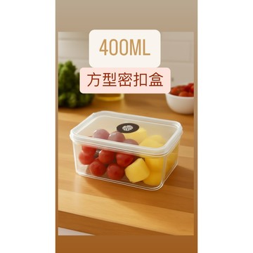 【現貨】【公司貨】 保險盒 密扣盒 保鮮 400ML方型密扣保鮮盒