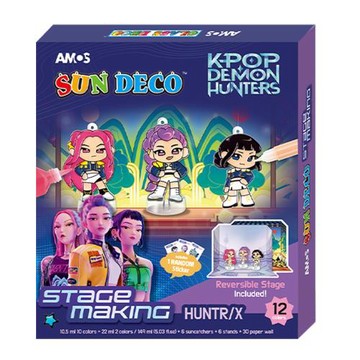 【韓國AMOS】K-POP HUNTRIX 舞台展示玻璃彩繪DIY組