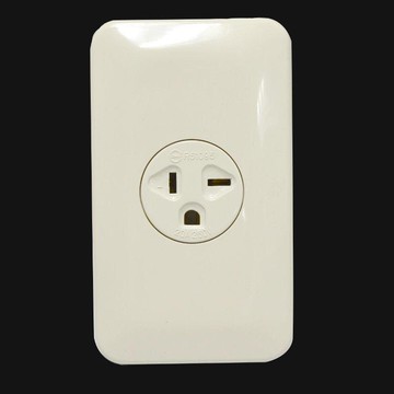 聯蓋式插座T型 冷氣插座 20A 250V 型聯蓋附接地插座 插座蓋 台灣製造【6360】  123便利屋