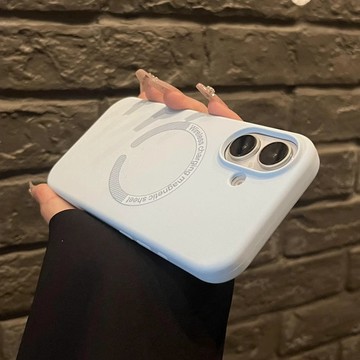 新款 液態硅胶 簡約磁吸 防摔殼 用於iPhone16 15 Pro Max 14 13 12 11蘋果手機殼 超強磁吸