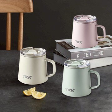 【TKK】禮物精選-悅氧Life 316不鏽鋼x陶瓷噴塗 時尚保溫馬克杯 咖啡杯 會議保溫杯 隨身杯 350ML 辦公室 下午茶必備