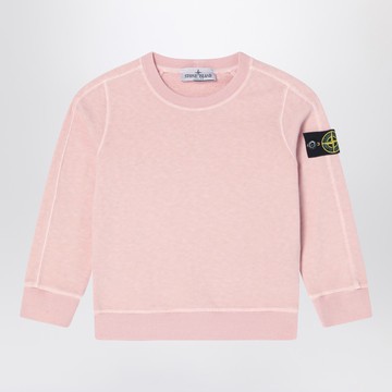 PInk crew neck sweatshirt in cotton