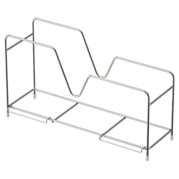 好拾選物 不鏽鋼鍋具收納架/廚房置鍋具架  1個  1層  不鏽鋼色