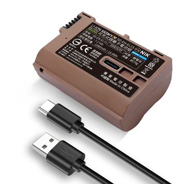 Sidande 適用Nikon EN-EL15 USB充電式鋰電池 戶外拍攝神隊友 行動電源就可充 鋰電池 相機專用
