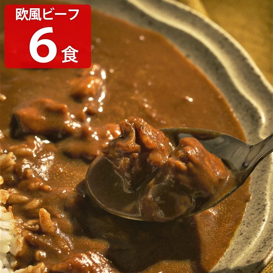 何度でも食べたくなる欧風ビーフカレー 6食 セット カレー レトルト 惣菜