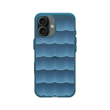 iPhone 17 Clear (相機按鈕) 夜幕藍 - Ocean Collection: Let's Sea 海洋系列：一路向海 - 海波交響（潮汐）
