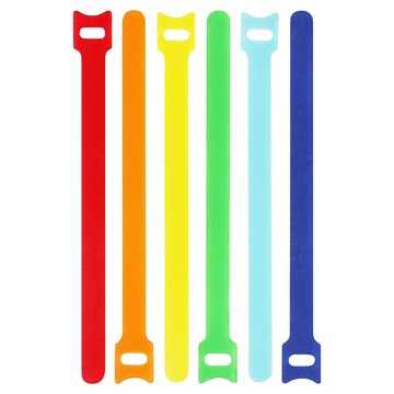 infotec 彩色超薄魔鬼氈束線帶 電腦線材整理  1入