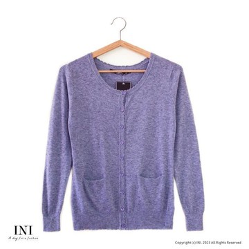 【INI】四季可穿、舒適實穿針織外套．灰色