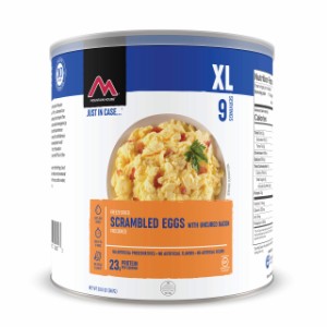 Mountain House Scrambled Eggs with Bacon  Freeze Dried Survival  Emergency Food  10 Can  Gluten-Free