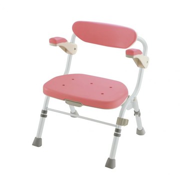 【RICHELL】可摺疊附扶手大洗澡椅-R型 - 銀髮族坐著洗澡，安全又舒適【R1BT6407】