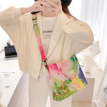 ANDCICI@巴黎調色盤~法式油畫斜挎包單肩包手提包書包女包帆布包