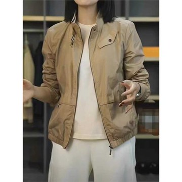 歐洲站立領高級感短外套春季新款英倫風設計感休閑飛行夾克棒球服