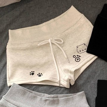 超強口碑💬迷糊小熊原創日系可愛軟妹宅系印花短褲女夏季新款休閒百搭熱褲女QR7N
