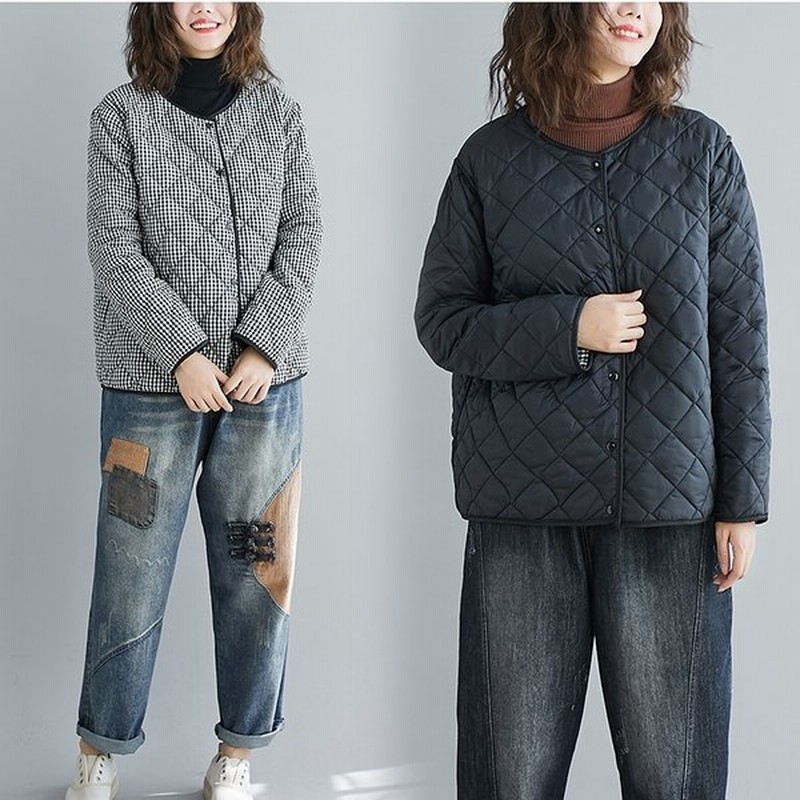 アウター レディース ジャケット ブルゾン ノーカラー リバーシブル インナーダウン 中綿 シンプル 秋冬 Good Clothes 通販 Lineポイント最大0 5 Get Lineショッピング