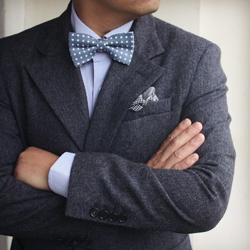 原創英倫波點紳士英式領結男 結婚新郎年會西裝配件蝴蝶結禮盒裝