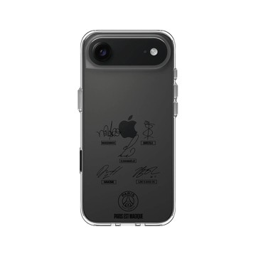 iPhone Air Clear Case（相機按鈕） 透明 - PSG - PSG Signatures black
