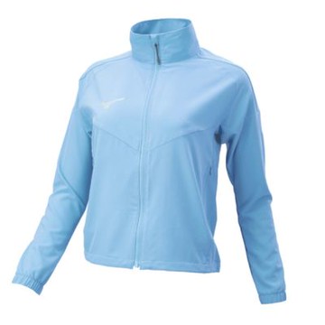 MIZUNO 美津濃 外套 女 運動立領外套 藍 32TCA31119L