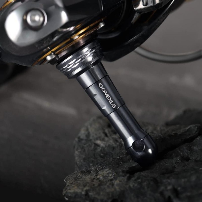 リールスタンド シマノ shimano ダイワ daiwa スピニング リール用 折り畳み カスタム パーツ ボディーキーパー アルミ 48mm  ゴメクサス Gomexus | LINEショッピング