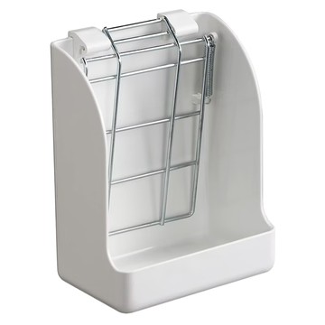 MARUKAN 新式牧草盒  白色 + 銀色  1入