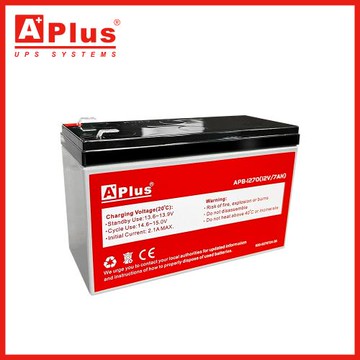 特優Aplus 免維護鉛酸蓄電池 APB-1270(12V/7AH)