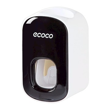 ecoco 意可可 自動擠牙膏器 免釘免鑽設計  黑色  1個
