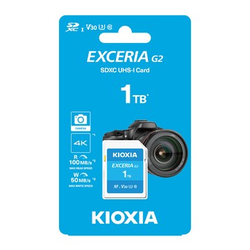 KIOXIA EXCERIA G2 SDXC UHS-I (U3/V30) 1TB 記憶卡(LNEX2L001TG4)