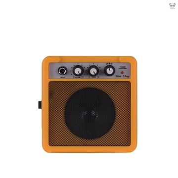 5W迷你吉他小音箱 配肩帶 黃色（不含電池）