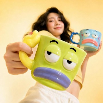可愛爆擊💛比奇堡居民馬克杯 海綿寶寶杯子 卡通周邊 派大星陶瓷杯 章魚哥咖啡杯 情侶杯 情人節禮物 生日禮物 比奇堡居