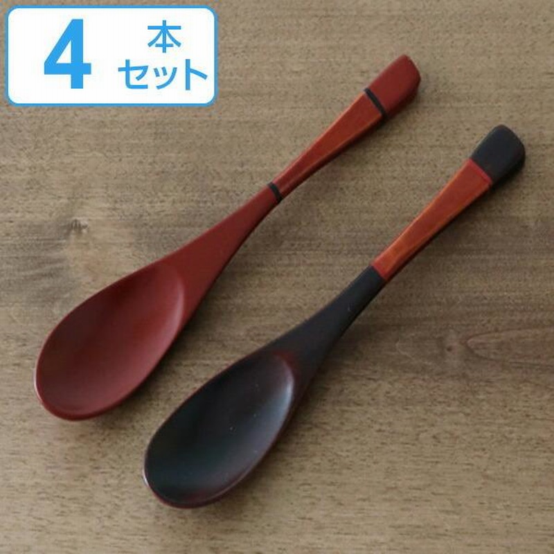 木製スプーン 4本セット　未使用　木工作家　食事匙 木製スプーン 4本セット 未使用 木工作家 食事匙