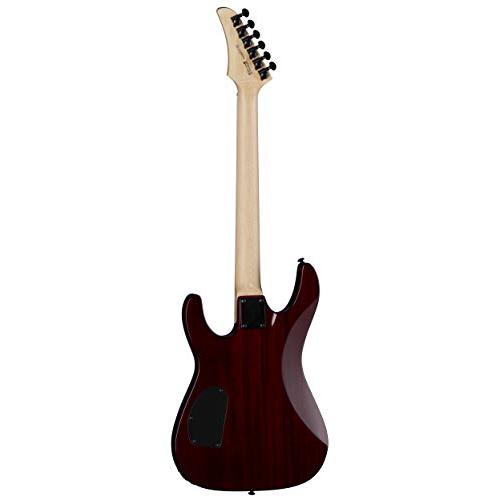 Dean Guitars MD 24 Select String Flame Top Electric Guitar, Right, Trans Cherry (MD 24 FM TCH)
