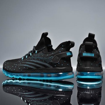 大碼男鞋45秋季透氣休閑運動鞋46網面氣墊鞋男加大號47跑步潮鞋48