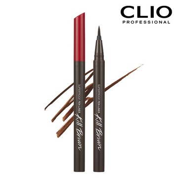 珂莉奧 新魅黑防水濃烈眼線液 超激細紅蓋版 02極致棕