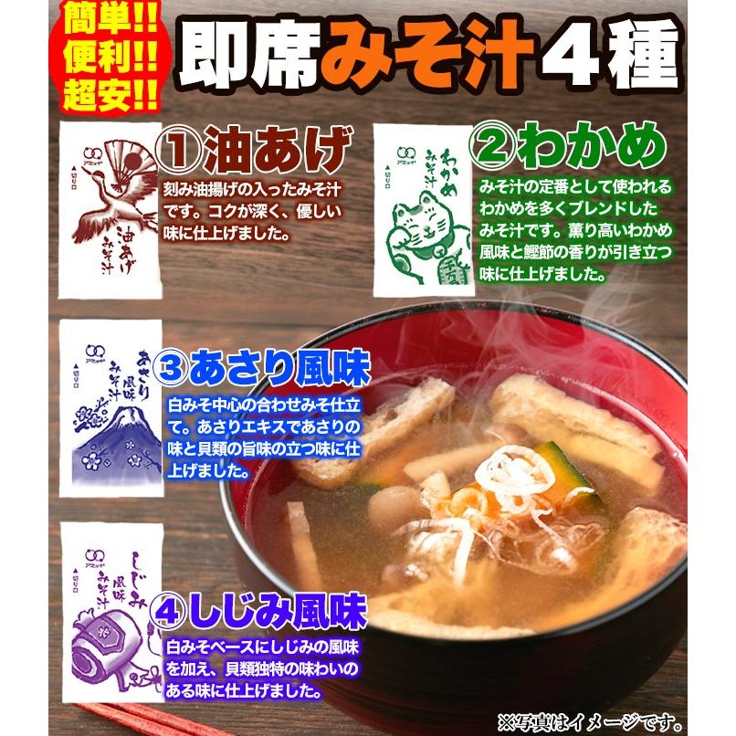 無選別 即席みそ汁 4種 約900ｇ (約75食分)  お湯を注げばすぐできる 送料無料 プレミアム ゆうパケット