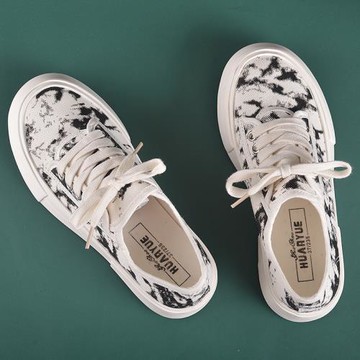 彩色大頭帆布鞋女春季厚底松糕潮ins顯腳小2025新小眾圓頭大頭鞋