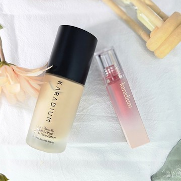 【官方旗艦店】KARADIUM小資超值組 三重功效粉底液+波光唇釉任選