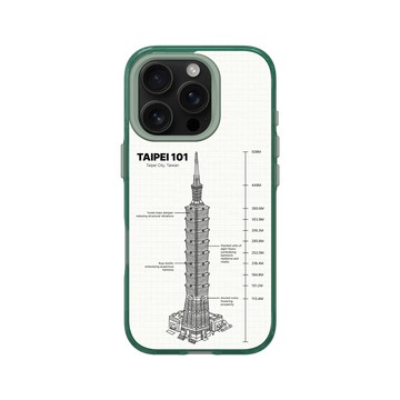 iPhone 16 Pro Clear 憂墨綠 - 台北101 - 台北101-建築圖紙