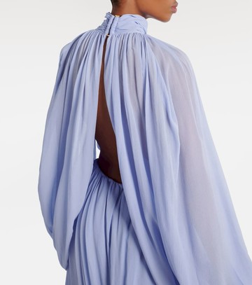 Stella McCartney Gathered silk crepon midi dress