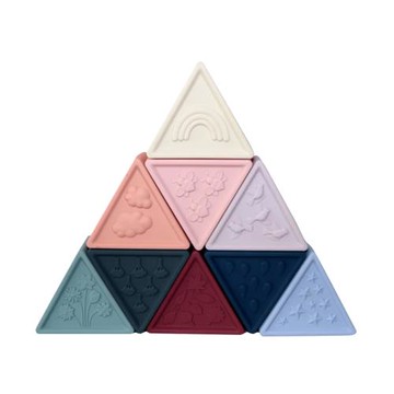 jellystone 三角矽膠積木塔